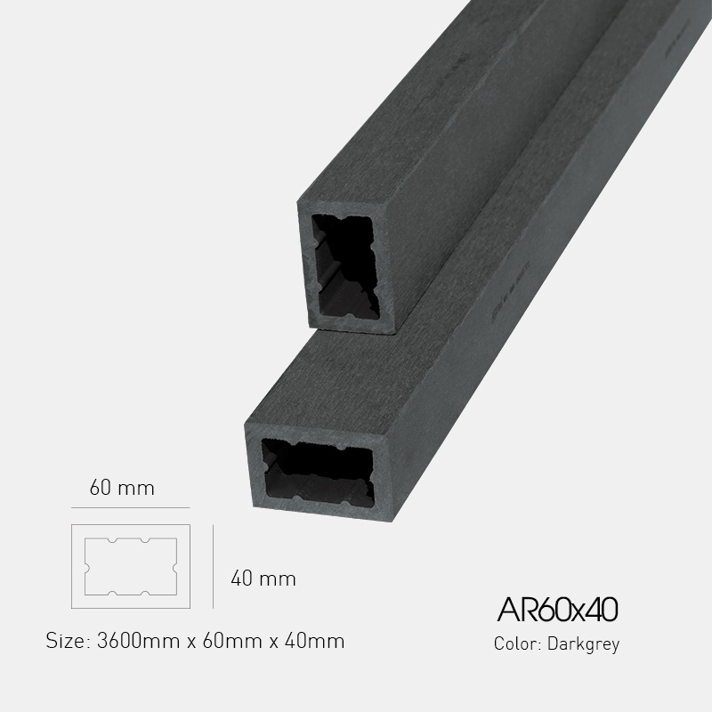 Gỗ Nhựa Awood AR60x40 Darkgrey