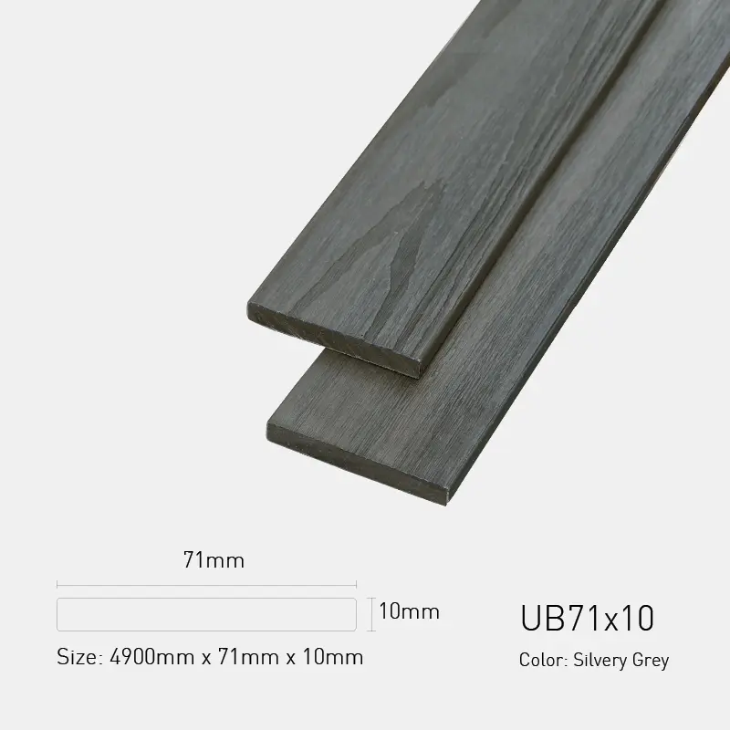 Gỗ Nhựa UltraWood UB71x10 Silvery Grey