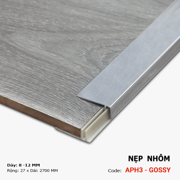 Nẹp Nhôm APH3 Gossy 8mm