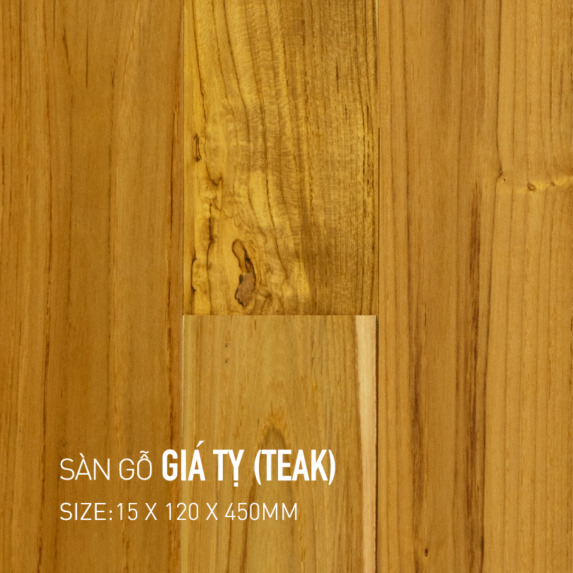 Sàn Gỗ Giá Tỵ - Teak 120x450mm