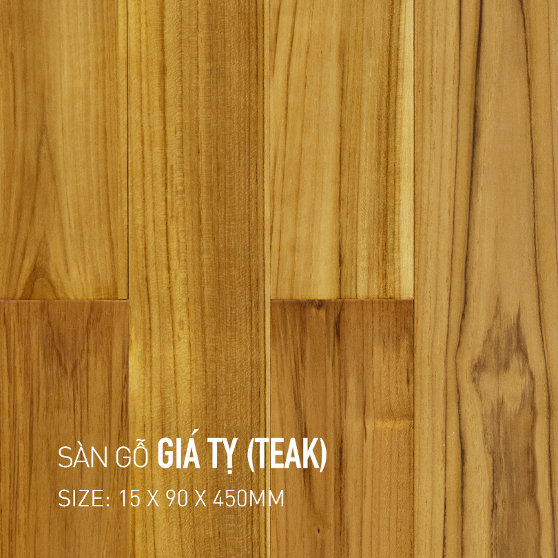 Sàn Gỗ Giá Tỵ - Teak 90x450mm