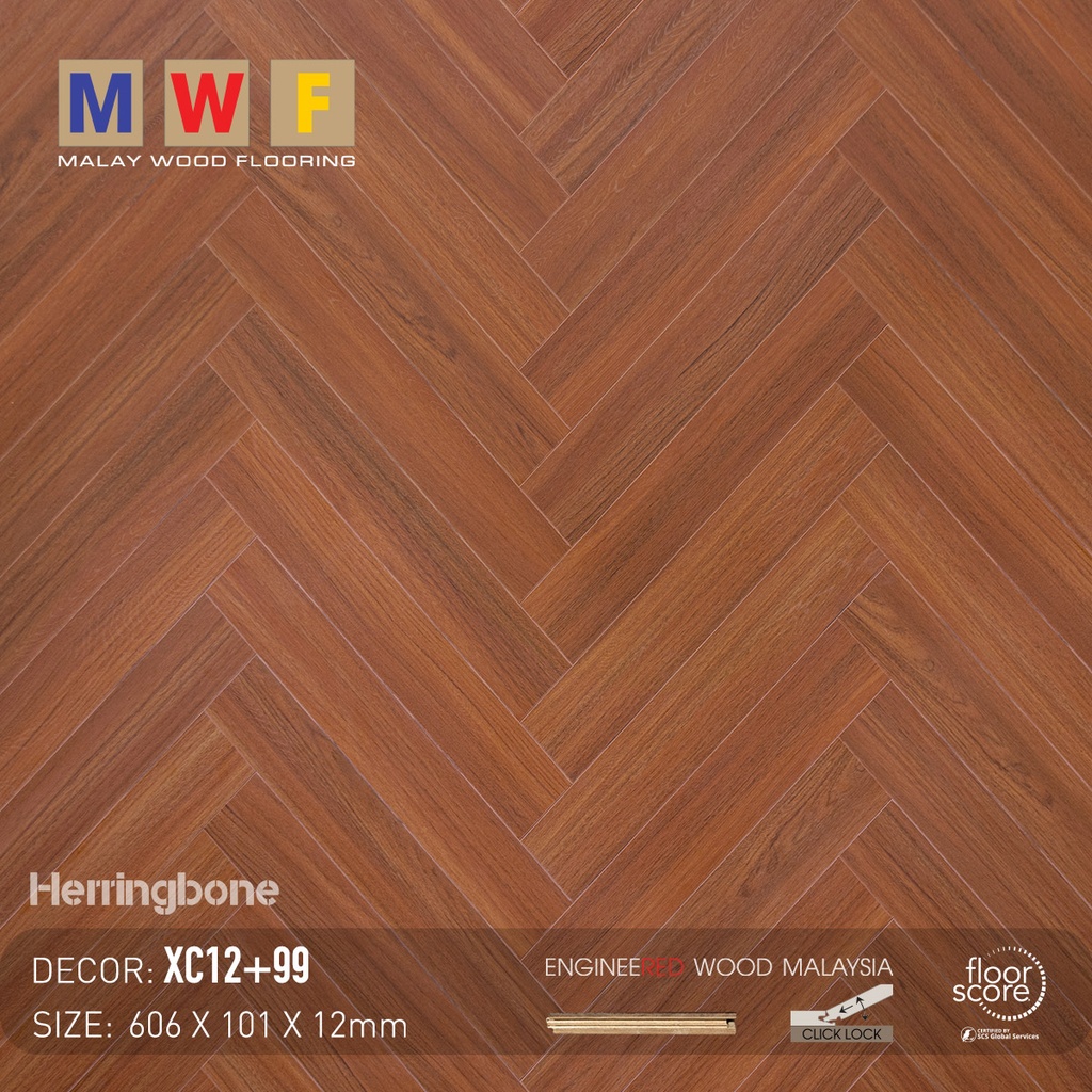 Sàn Gỗ MalayWood Xương Cá XC12+99