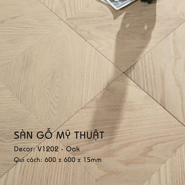 Sàn Gỗ Mỹ Thuật Oak - V1202