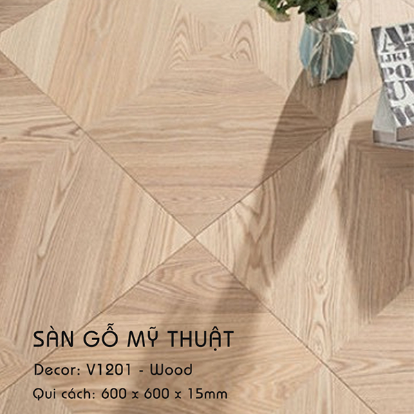 Sàn Gỗ Mỹ Thuật Wood - V1201