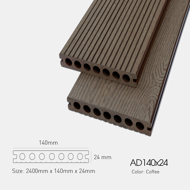 Sàn Gỗ Nhựa Ngoài Trời AWood AD140x24 Coffee