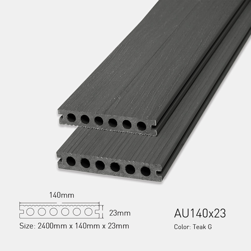 Sàn Gỗ Nhựa Ngoài Trời AWood AU140x23 Teak G