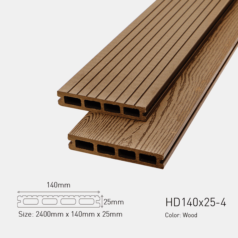 Sàn Gỗ Nhựa Ngoài Trời AWood HD140x25-4 Wood