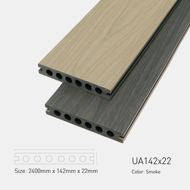 Sàn Gỗ Nhựa Ngoài Trời UltraWood UA142x22 Smoke