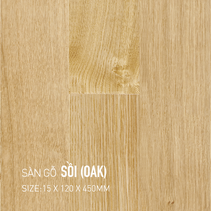 Sàn Gỗ Sồi 120x450mm