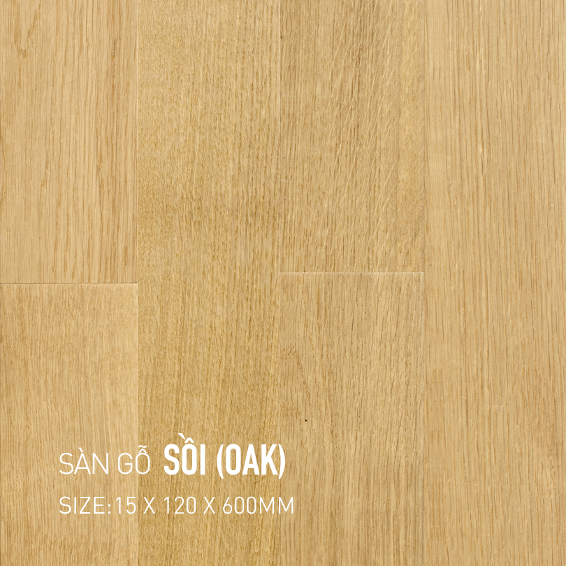 Sàn Gỗ Sồi 120x600mm