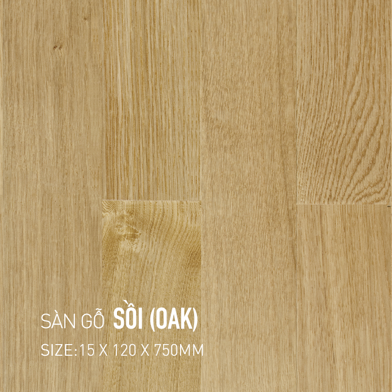Sàn Gỗ Sồi 120x750mm