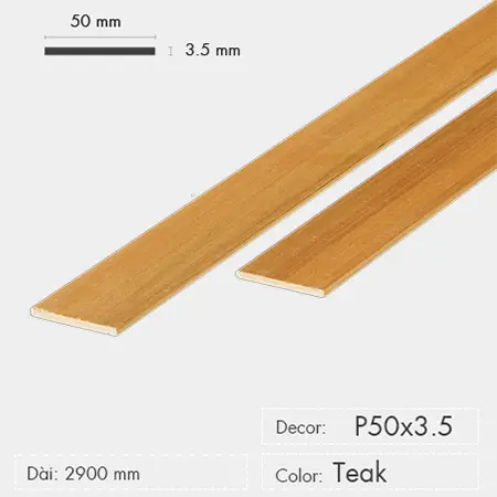 Tấm Ốp 3K P50x3.5 Teak