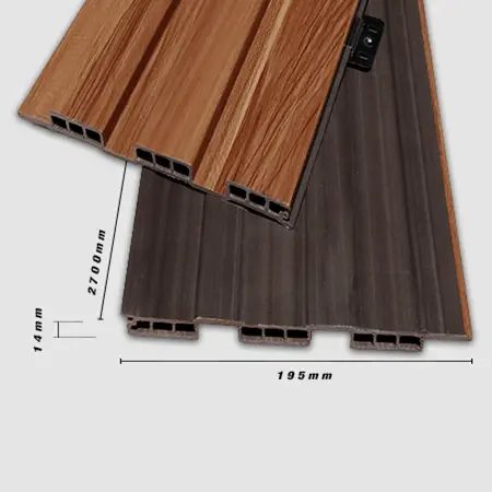 Tấm Ốp 3K WPC 195x14 - Walnut