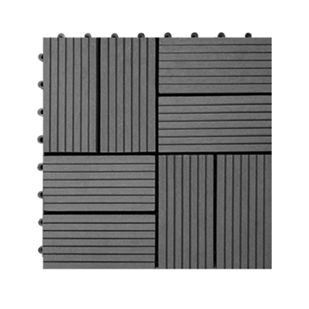 Vỉ Gỗ Nhựa AWood DT02-8 Darkgrey