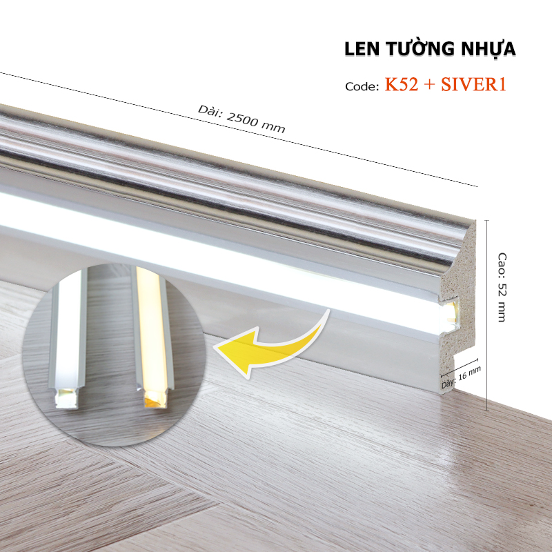 Len Tường Led K52+SIVER1
