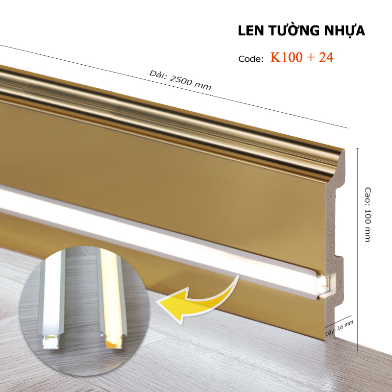 Len Tường Led K100+24