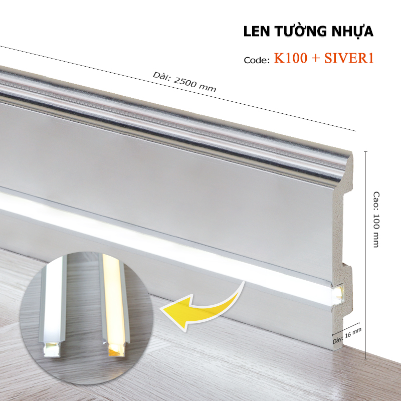 Len Tường Led K100+SIVER1