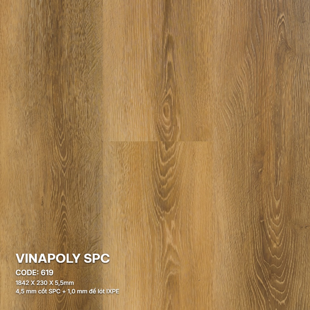 Sàn Nhựa Vinapoly SPC 5,5mm 619