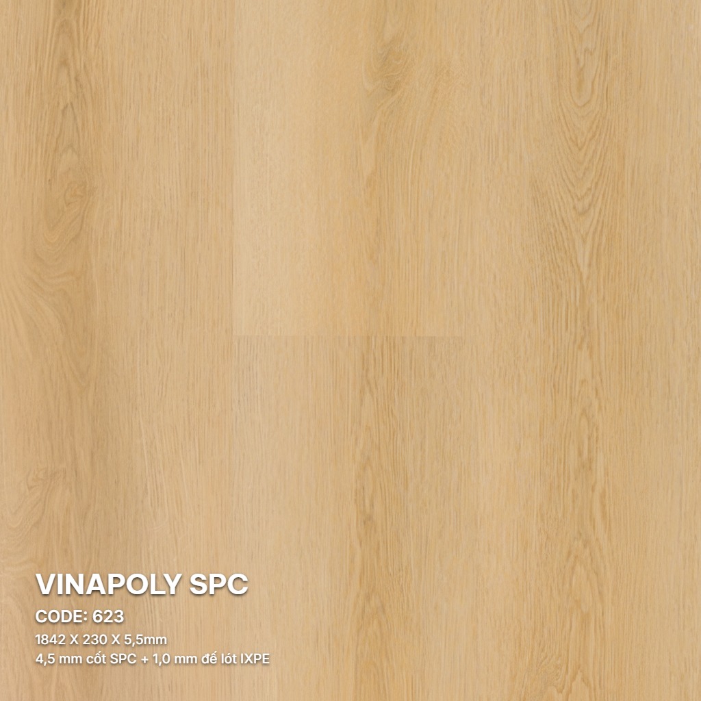 Sàn Nhựa Vinapoly SPC 5,5mm 623