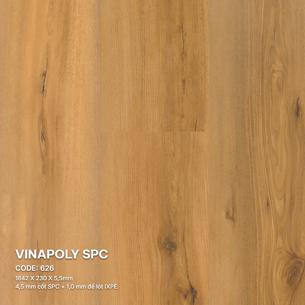 Sàn Nhựa Vina SPC 5,5mm 626