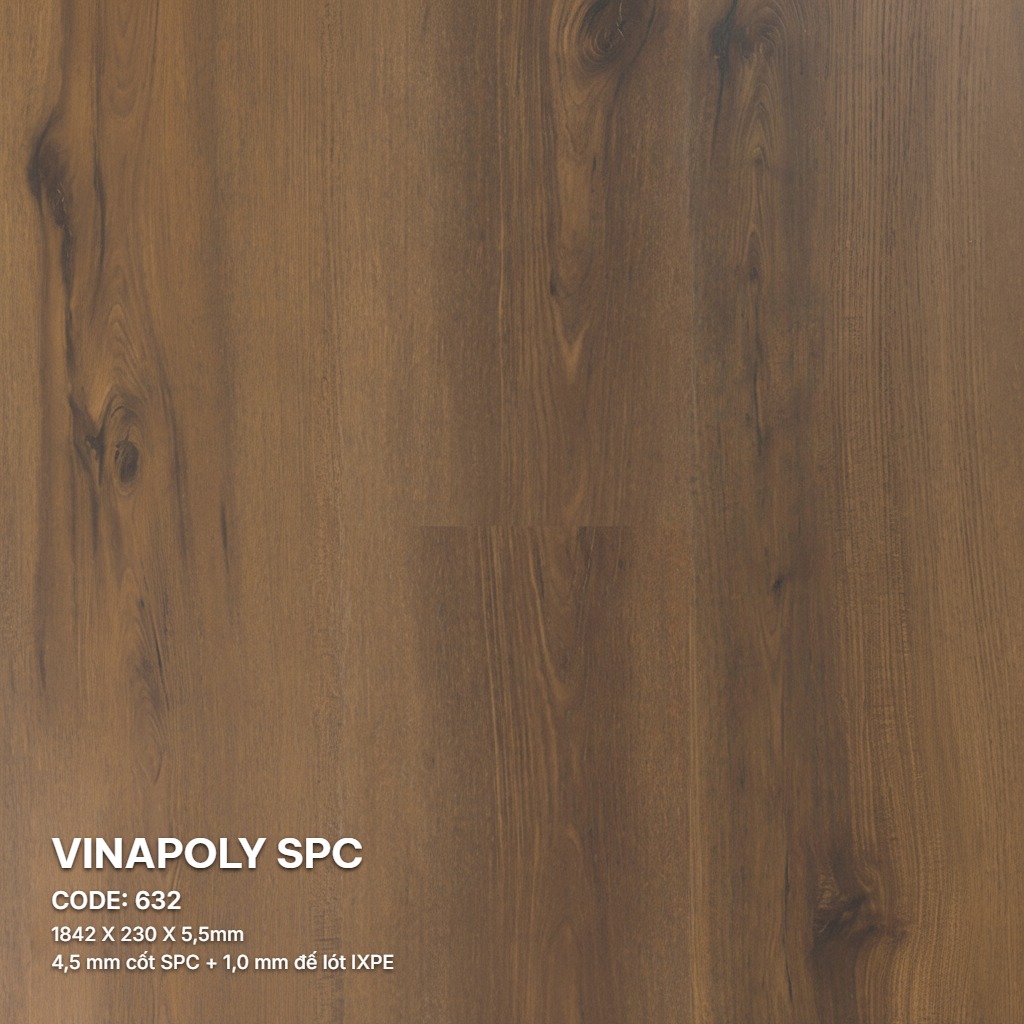 Sàn Nhựa Vinapoly SPC 5,5mm 632