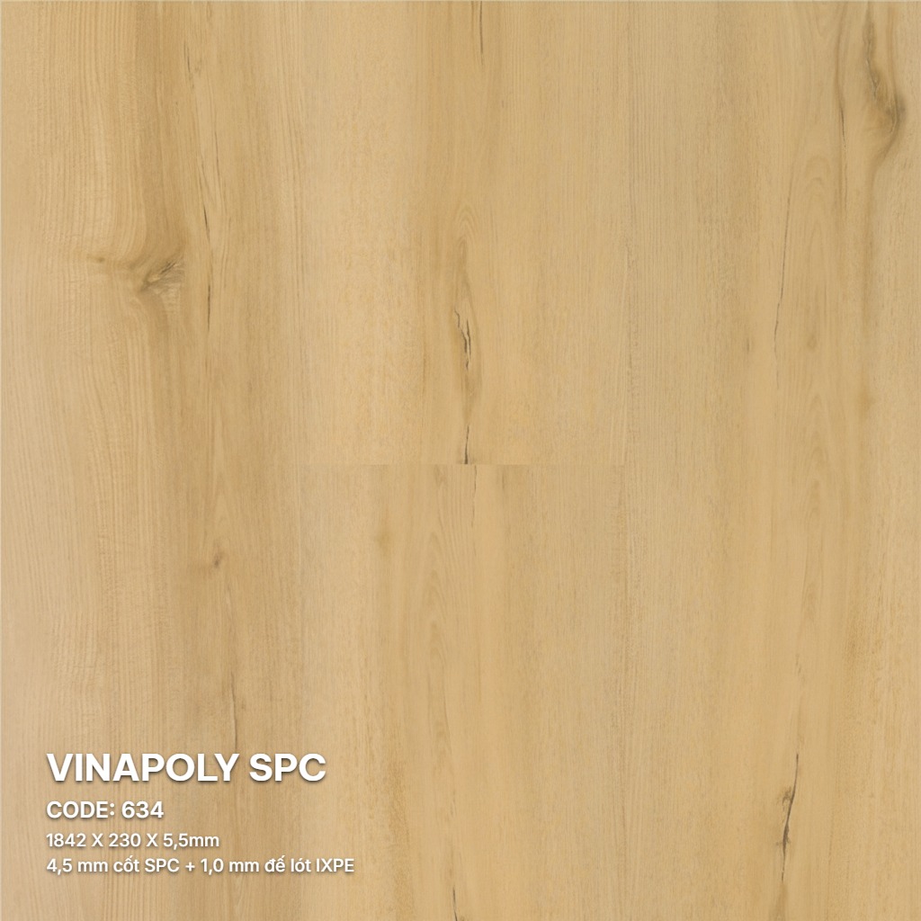Sàn Nhựa Vinapoly SPC 5,5mm 634