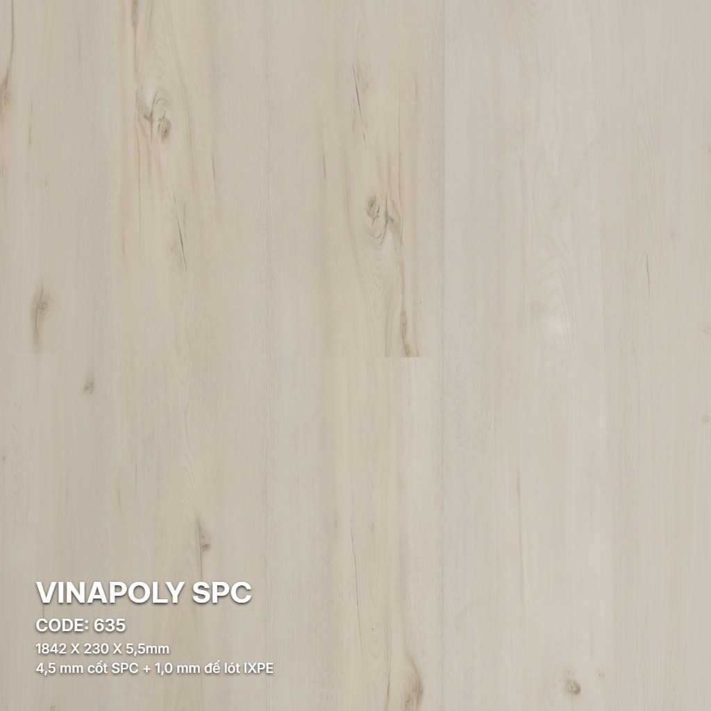 Sàn Nhựa Vinapoly SPC 5,5mm 635
