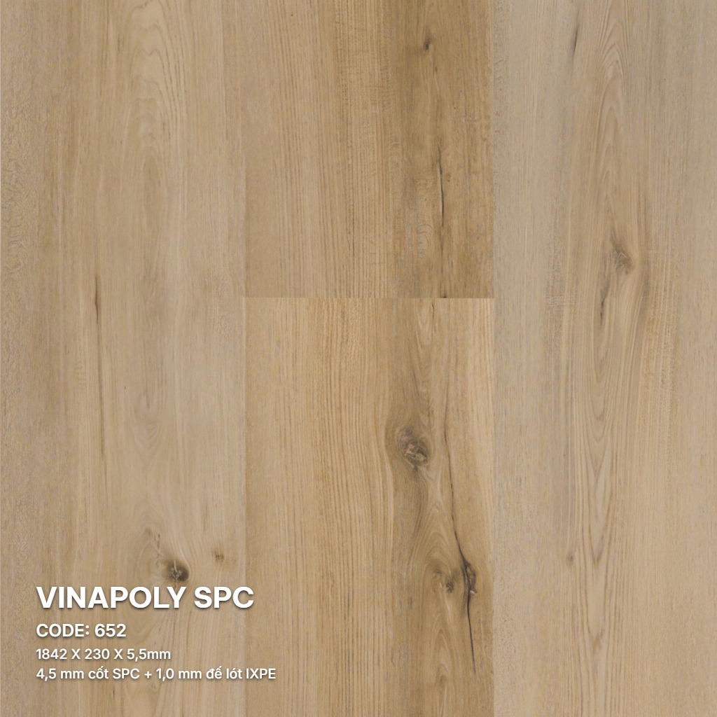 Sàn Nhựa Vina SPC 5,5mm 652
