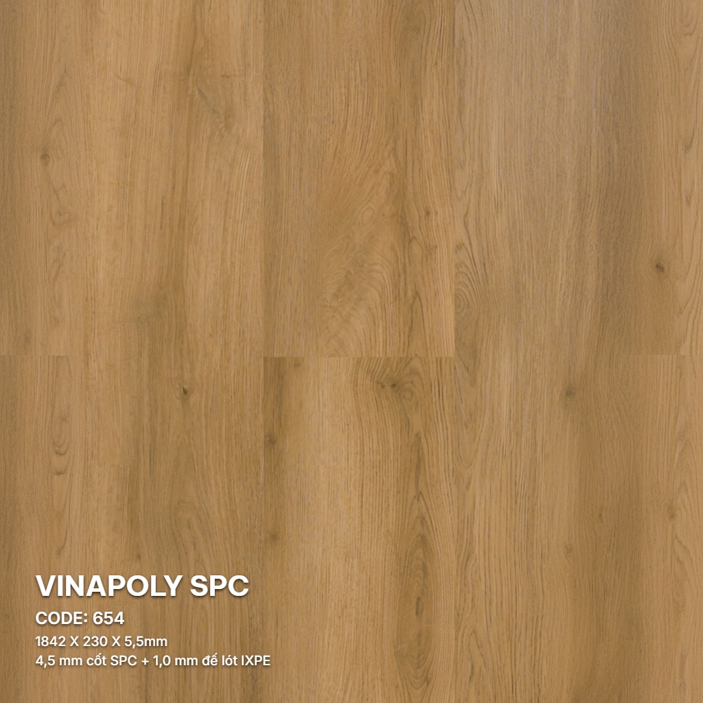 Sàn Nhựa Vina SPC 5,5mm 654