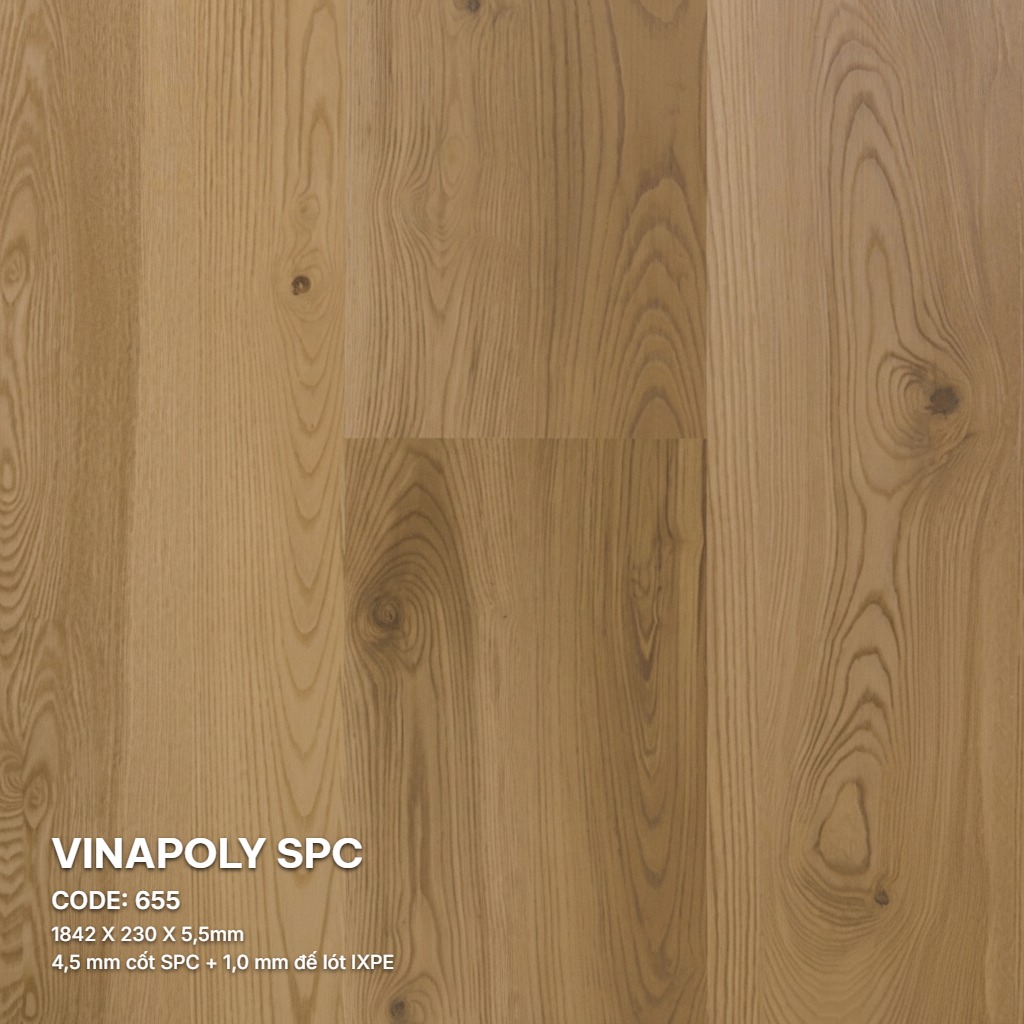 Sàn Nhựa Vinapoly SPC 5,5mm 655