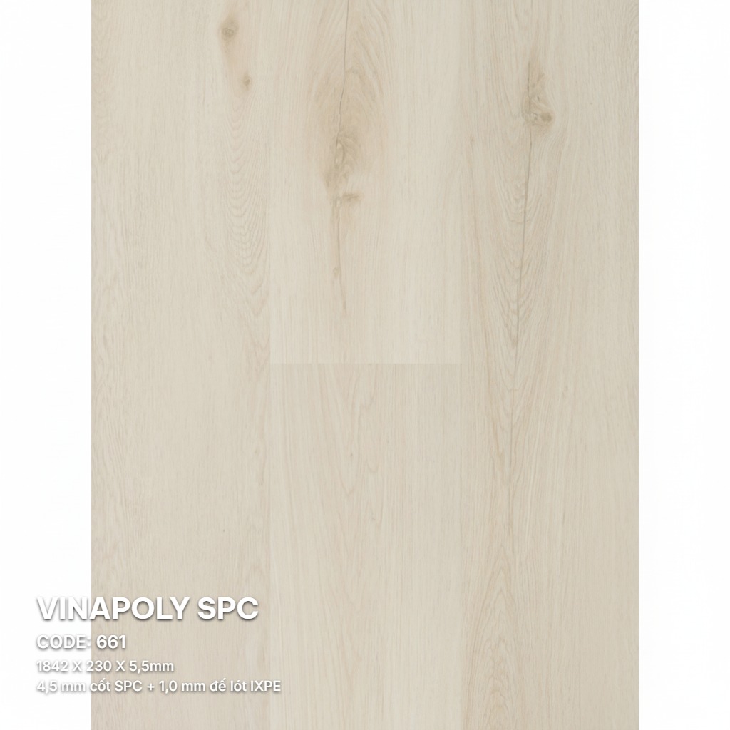 Sàn Nhựa Vinapoly SPC 5,5mm 661