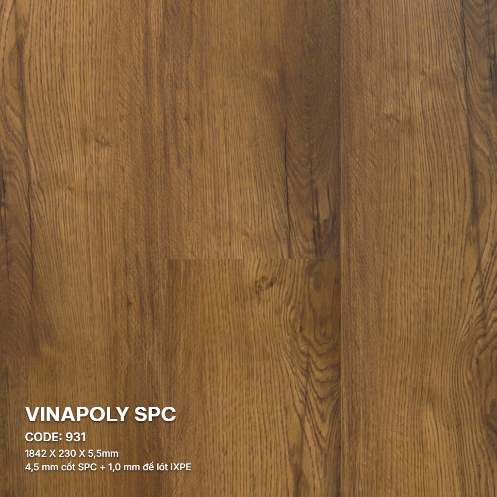 Sàn Nhựa Vinapoly SPC 5,5mm 931