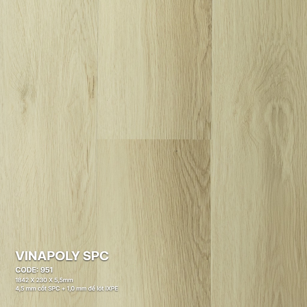 Sàn Nhựa Vinapoly SPC 5,5mm 951