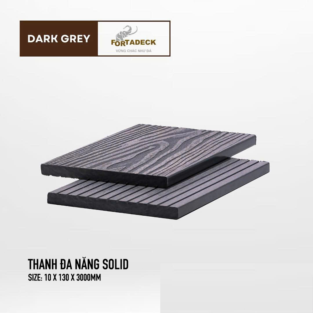 Thanh Đa Năng Nhựa Khoáng Fortadeck Dark Grey