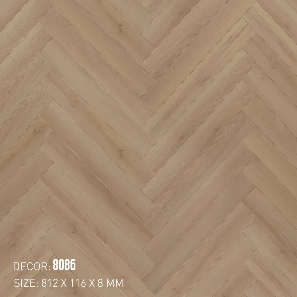 Sàn Gỗ Xương Cá 3K Vina 8086