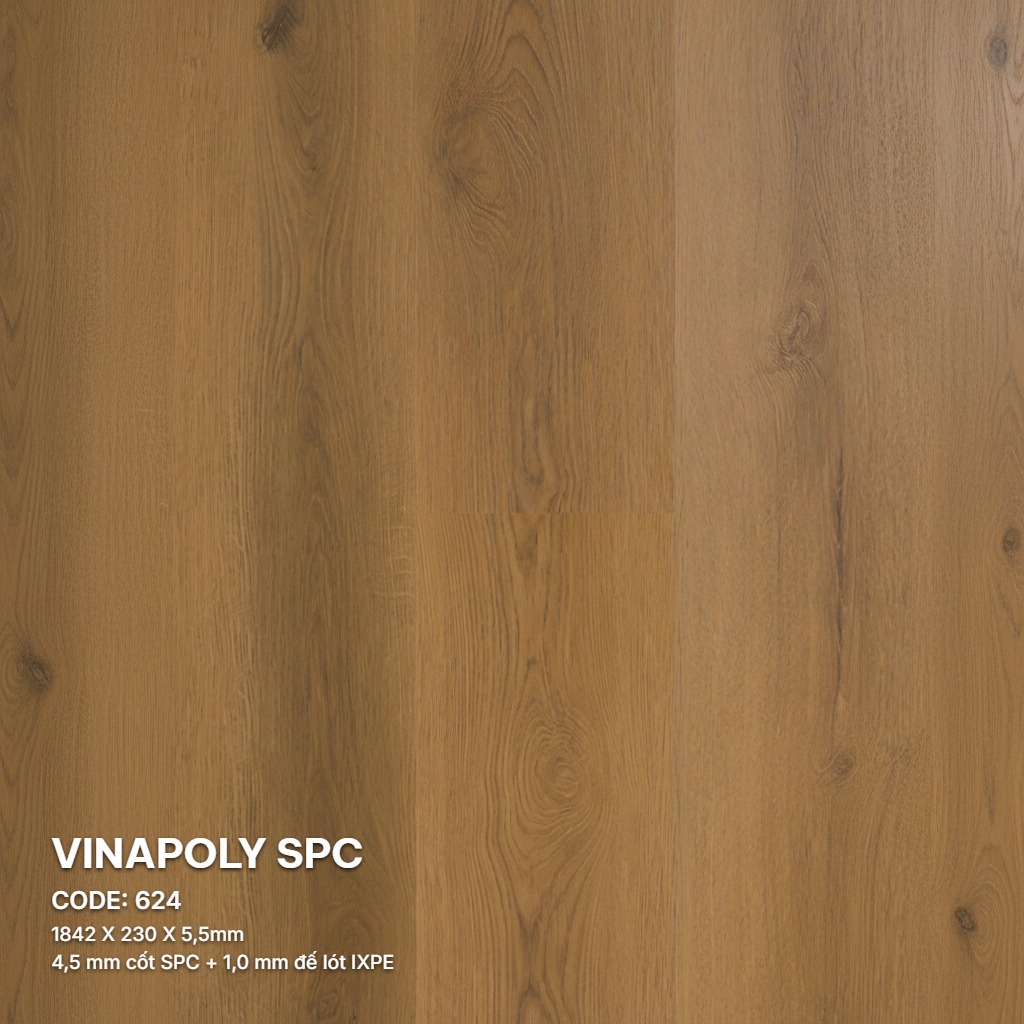 Sàn Nhựa Vinapoly SPC 5,5mm 624