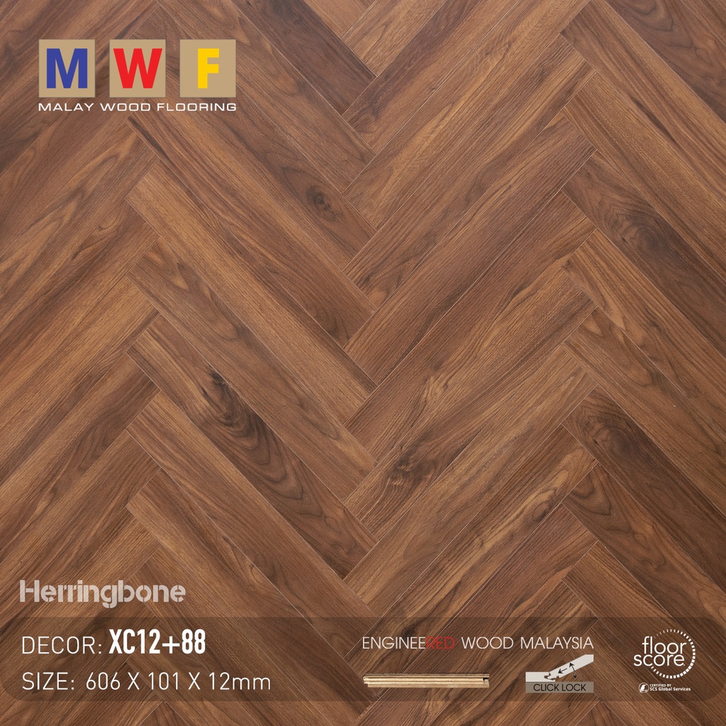 Sàn Gỗ MalayWood Xương Cá XC12+88