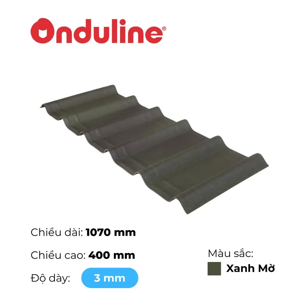 Ngói Onduvilla Xanh Mờ