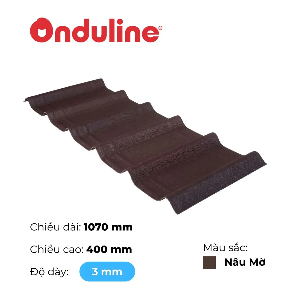 Ngói Onduvilla Nâu Mờ