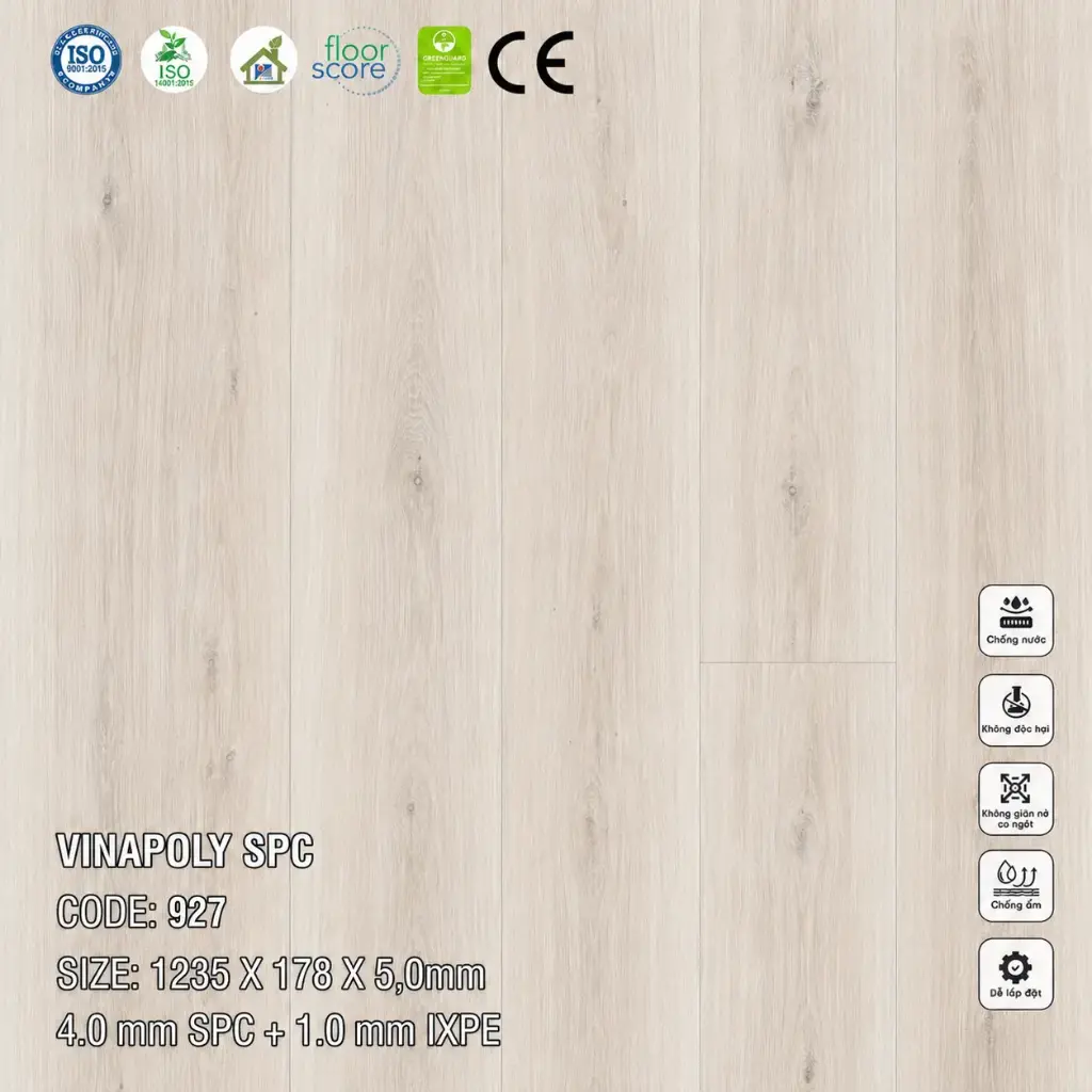 Sàn Nhựa VinapoLy 5,0mm 927