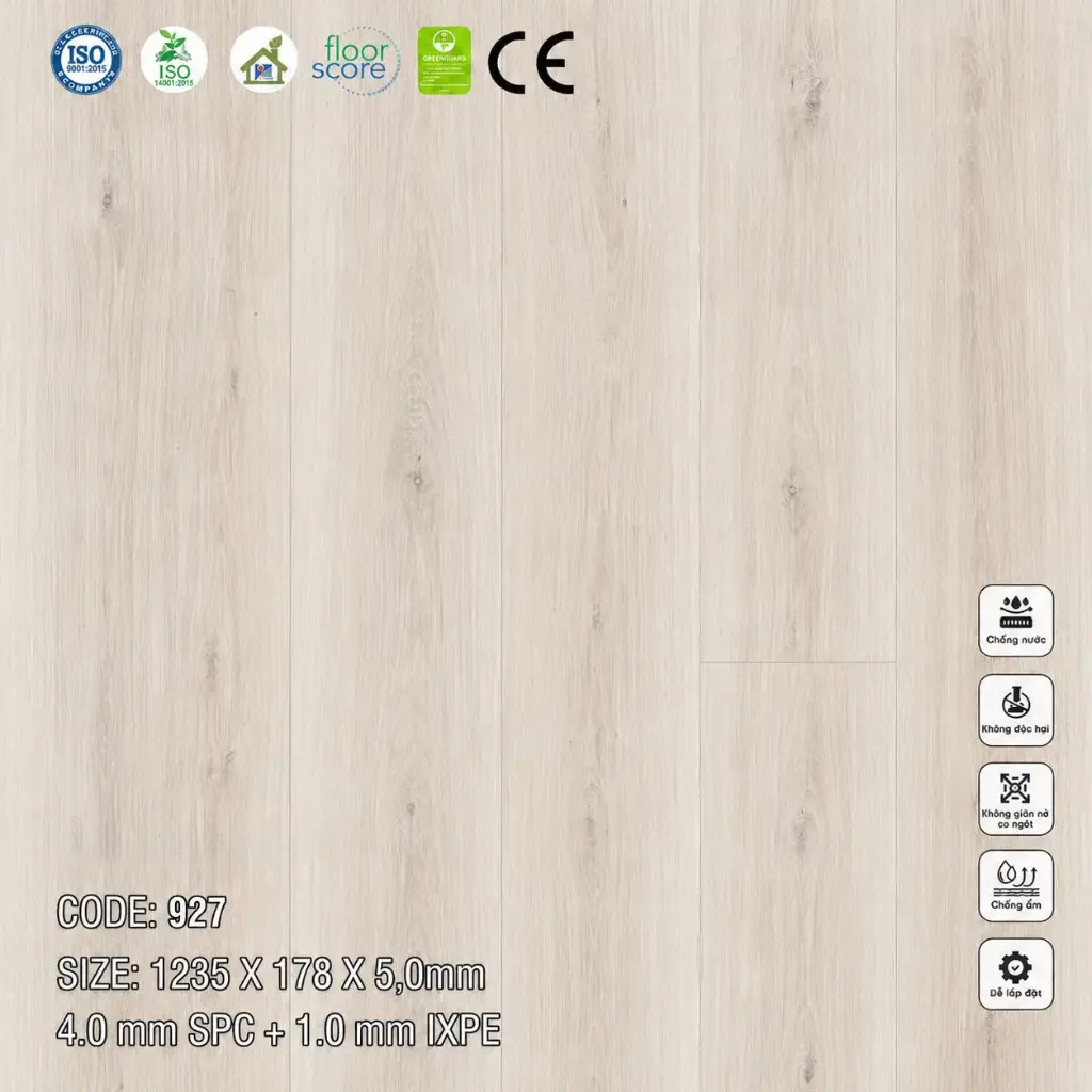 Sàn Nhựa VinapoLy 5,0mm 927
