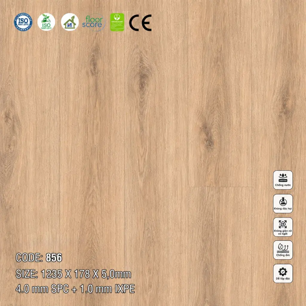 Sàn Nhựa VinapoLy 5,0mm 856