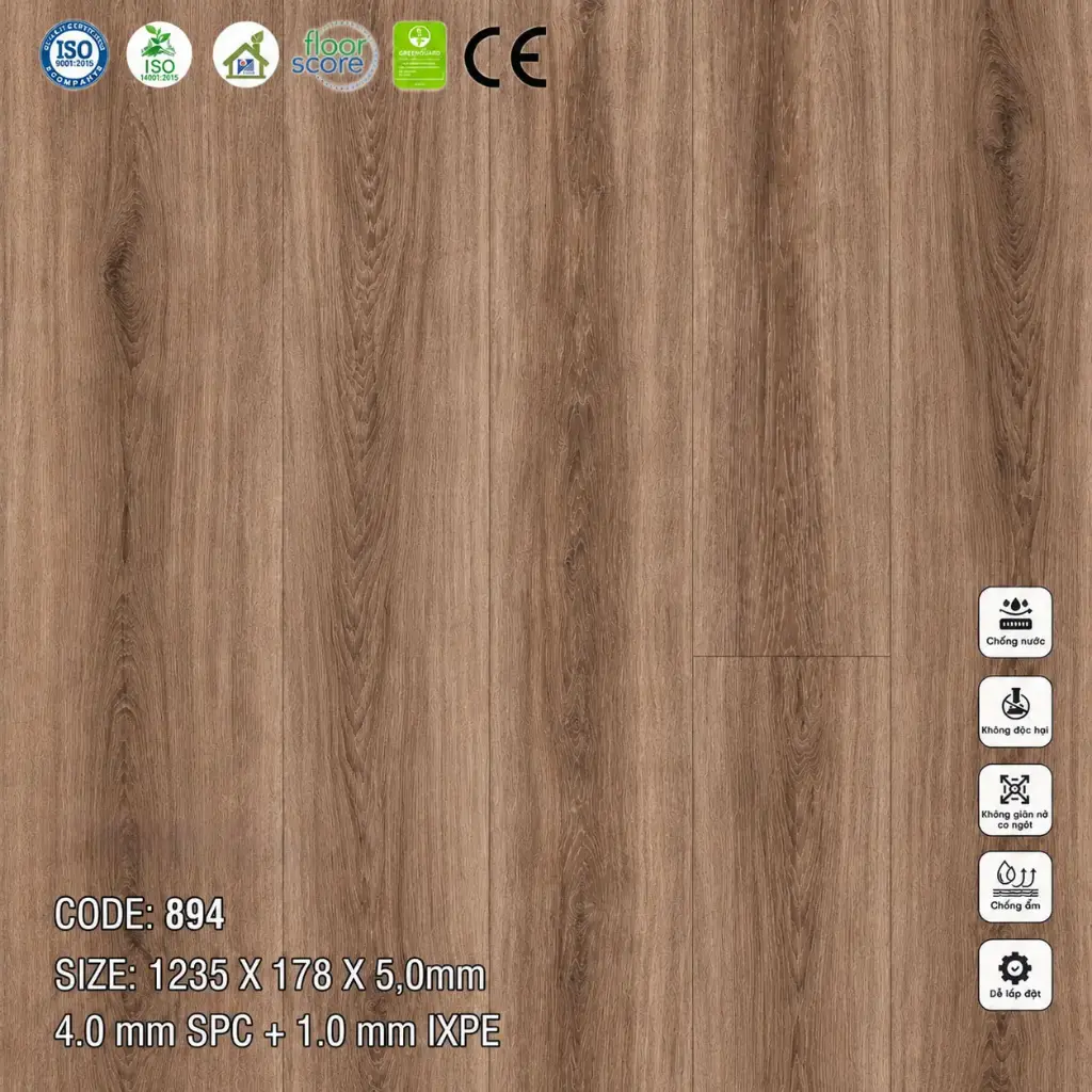 Sàn Nhựa VinapoLy 5,0mm 894