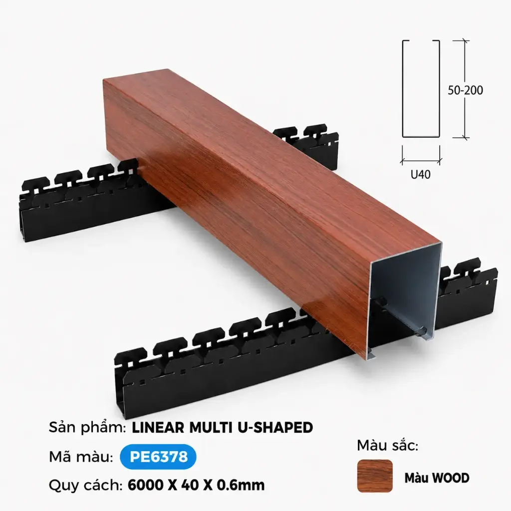 Multi U-shaped PE6378