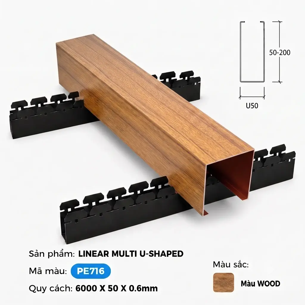 Multi U-shaped PE716