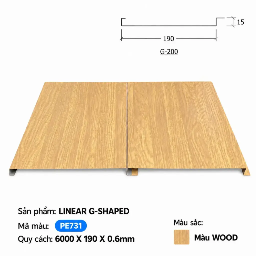 Linear G-Shaped PE731