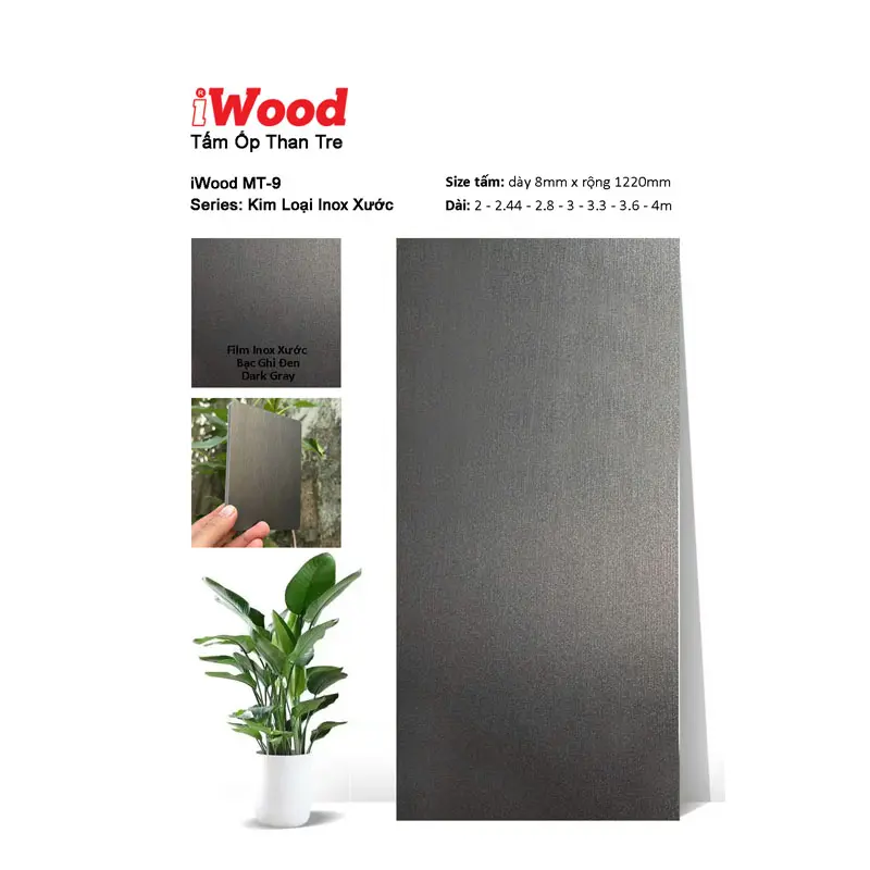 Tấm Than Tre Film Inox Xước MT-9