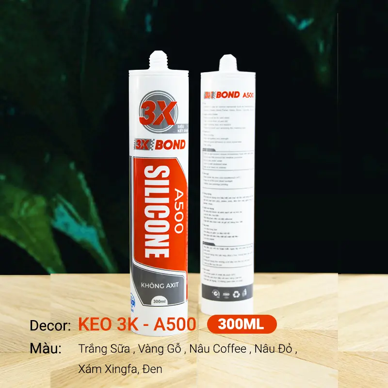 Keo Silicon màu