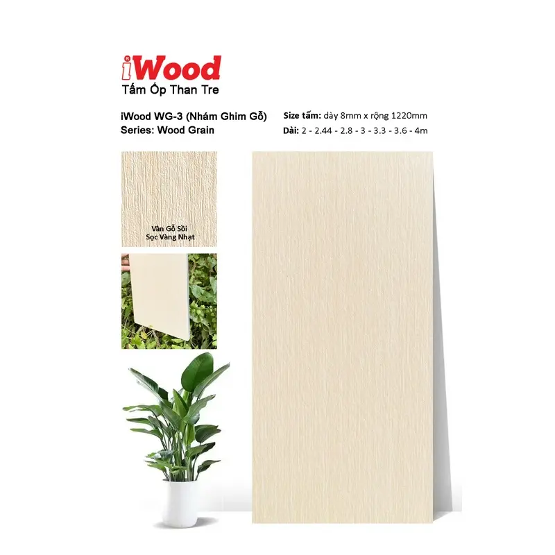 Tấm Than Tre Film Vân Gỗ WG-3
