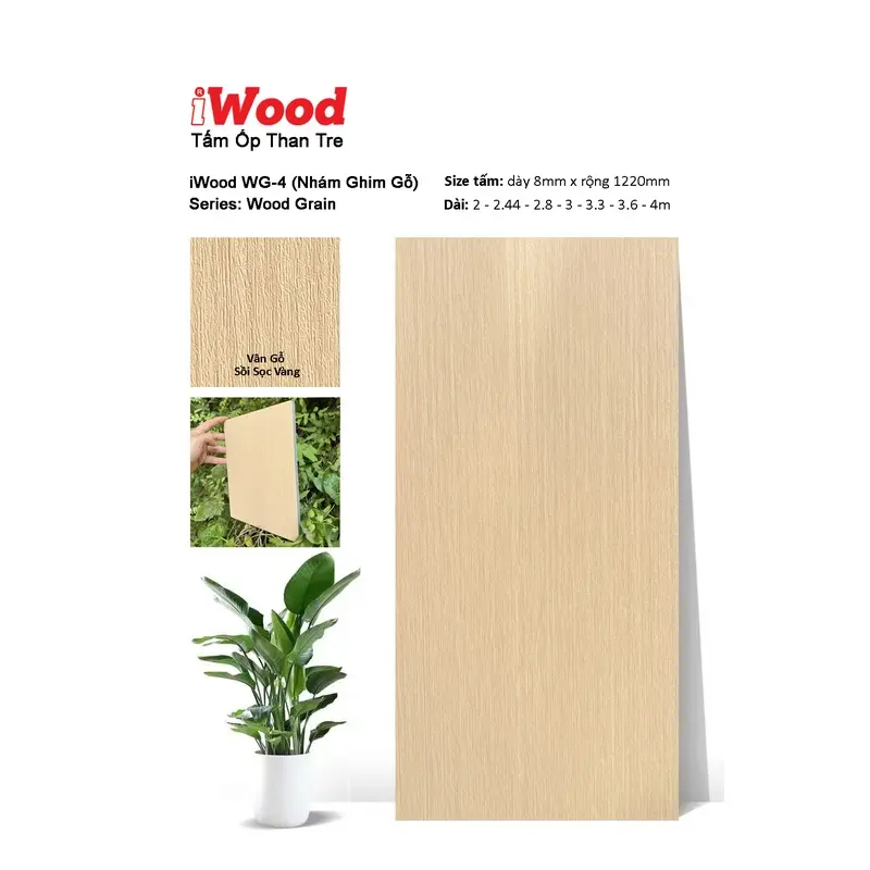 Tấm Than Tre Film Vân Gỗ WG-4
